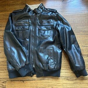 Boys Levi's Black Bomber Jacket